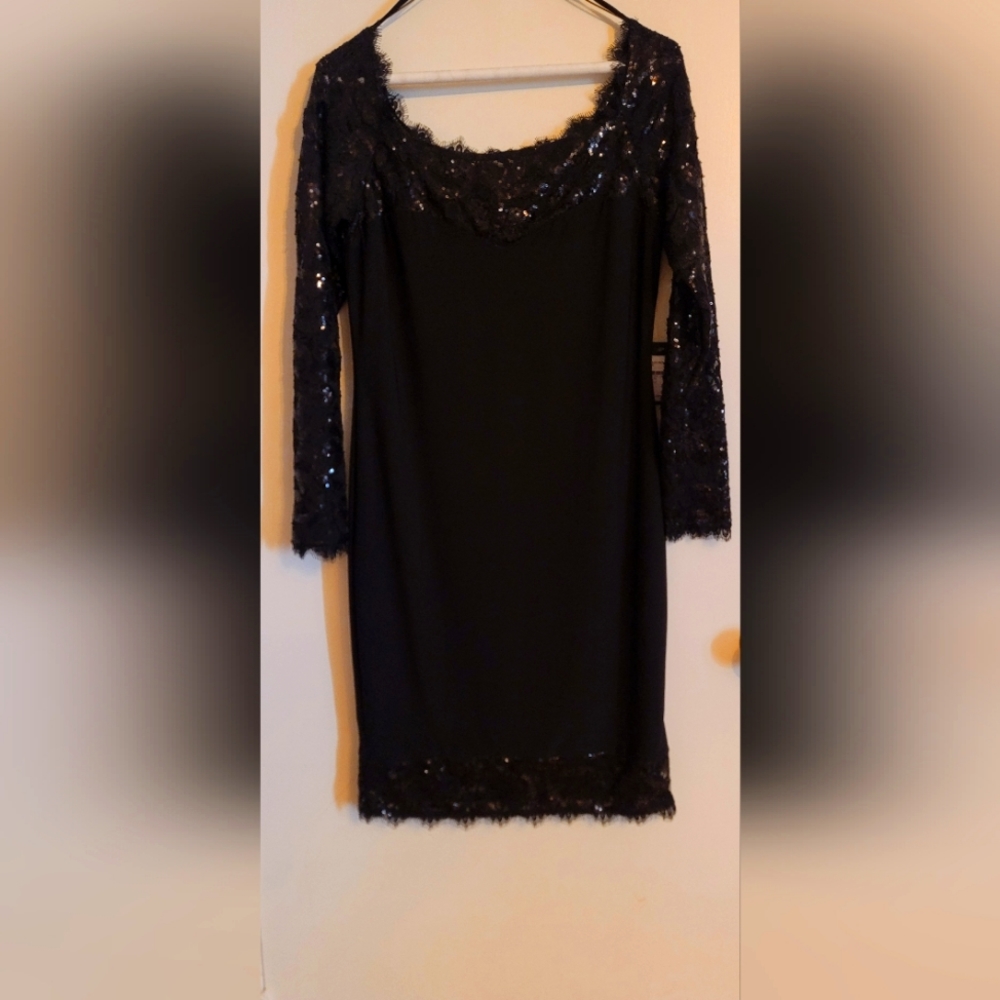 Gorgeous black with lace Marina Dress